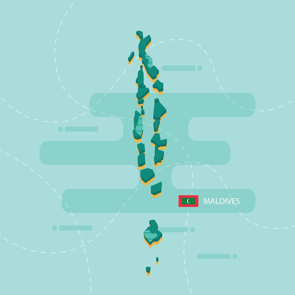 A map of the Maldives archipelago